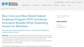 Blue Cross and Blue Shield Federal Employee Program (FEP ...