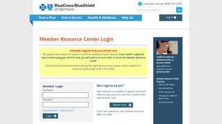 Member Resource Center Login : Blue Cross Blue Shield Vermont