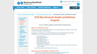 Blue Rewards Health and Wellness Program | BCBSVT