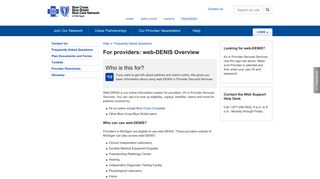 web-DENIS Overview - Blue Cross Blue Shield of Michigan
