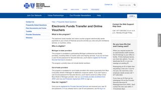 Electronic Funds Transfer and Online Vouchers | bcbsm.com