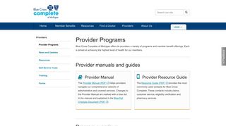 For Providers | Programs | Blue Cross Complete