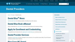 Dental Providers | Blue Cross and Blue Shield of North Carolina