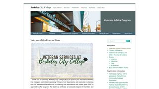 Veterans Affairs Program - Berkeley City College