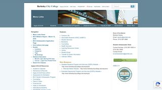 Students : Menu Links - Berkeley City College