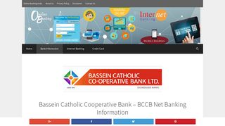 BCCB Internet Banking information and login guidelines.