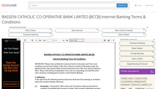 BASSEIN CATHOLIC CO-OPERATIVE BANK LIMITED (BCCB ...