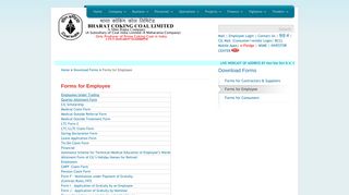Forms for Employee - BCCL