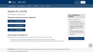 BCeID - Types of BCeID Accounts