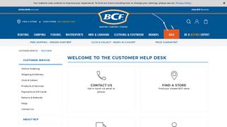 Customer Help Desk | BCF Australia