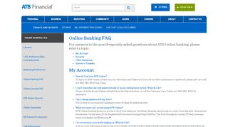 Online Banking FAQ - ATB Financial