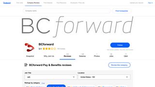 Working at BCforward: Employee Reviews about Pay & Benefits ...