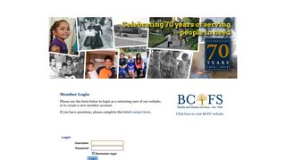 BCFS Online - Member Login - BCFS