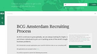 BCG Amsterdam Recruiting Process
