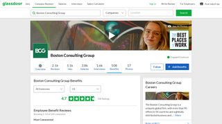 Boston Consulting Group Employee Benefits and Perks | Glassdoor