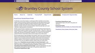 PowerSchool - Brantley County School Systems - SchoolDesk