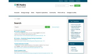 Register - BC Hydro