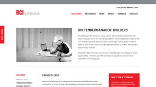 BCI TenderManager: Builders - BCI Australia