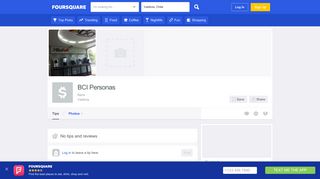 BCI Personas - Bank - Foursquare