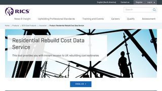 Residential Rebuild Cost Data Service - RICS