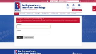 Sign In - Burlington County Institute of Technology