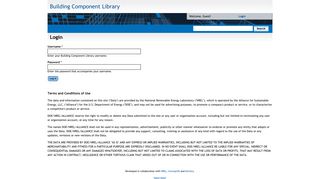 Log in - Building Component Library - NREL