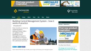 Building Control Management System in practice - Engineers Journal