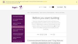 Before you start building : : Fingal County Council