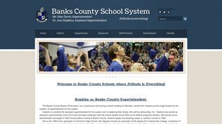Banks County School System - Home