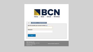BCN Telecom Login