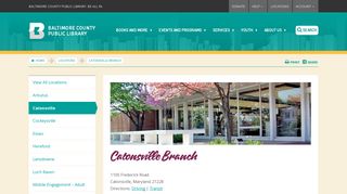 Catonsville Branch - Baltimore County Public Library