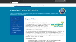 Employee Wellness - Division of Human Resources