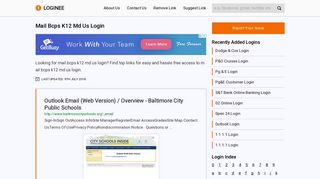 Mail Bcps K12 Md Us Login