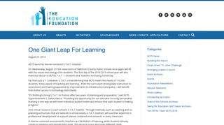 One Giant Leap for Learning | Education Foundation BCPS