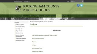 Students - Buckingham County Public Schools