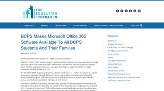 BCPS makes Microsoft Office 365 software available to all BCPS ...