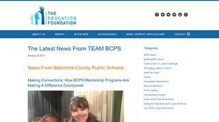 The Latest News from TEAM BCPS: 1/23/17 | Education Foundation ...