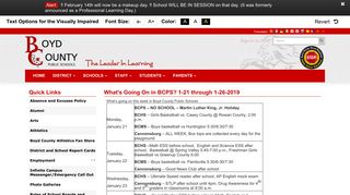 What's Going On in BCPS? 1-21 through 1-26-2019 - Boyd County ...