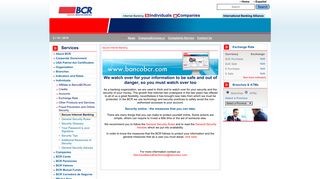 Secure Internet Banking - Banco de Costa Rica