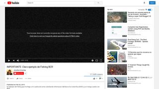 IMPORTANTE: Claro ejemplo de Fishing BCR - YouTube