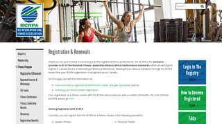 BC Recreation and Parks Association - Fitness Program ... - bcrpa