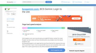 Access bcsgemini.com. BCS Gemini: Login to the site