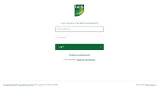 log in to MyBCS - Login | BCS - The Chartered Institute for IT