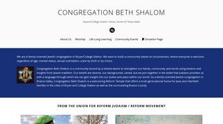 Homepage > Congregation Beth Shalom