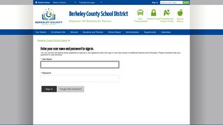 Sign In - Berkeley County School District
