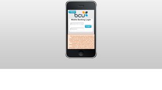 bcu Mobile Banking - Login