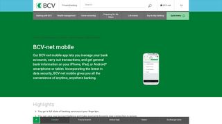 BCV-net mobile | BCV - Banque Cantonale Vaudoise