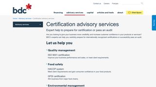 Certification consulting services for businesses | BDC.ca