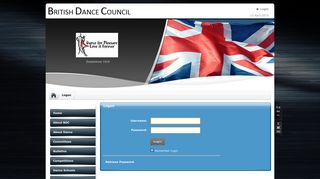 British Dance Council > Logon