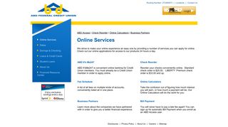 Online Services - ABD Credit Union CMS Site